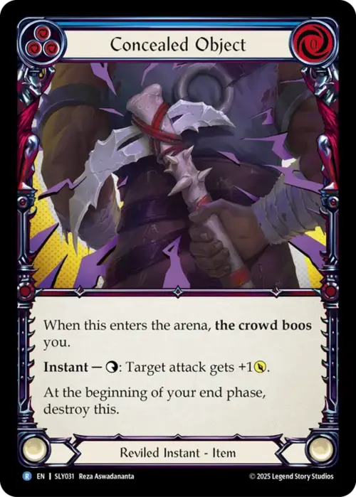 Concealed Object Card Front
