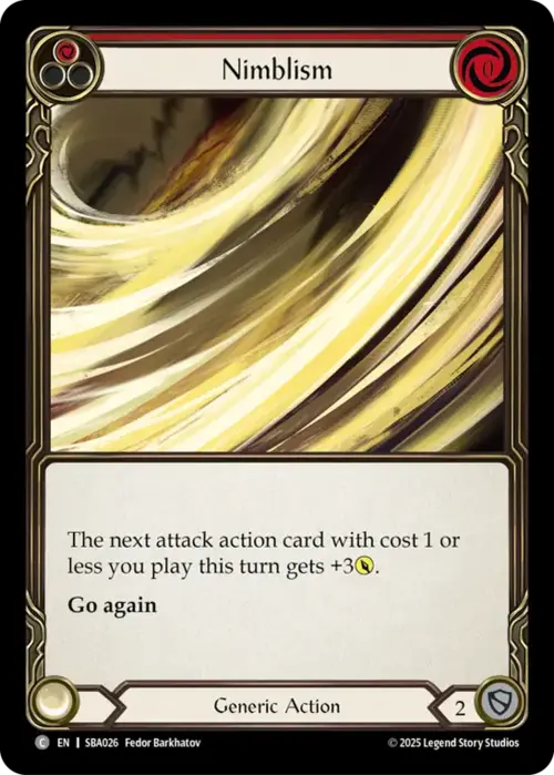 Nimblism (Red) Card Front