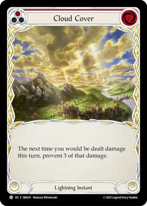 Cloud Cover - Yellow Card Front