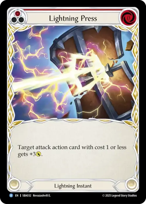 Affondo del Fulmine - Rosso Card Front