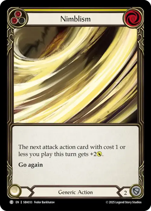 Nimblism (Yellow) Card Front