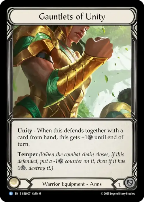 Gauntlets of Unity Card Front