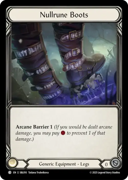 Nullrune Boots Card Front