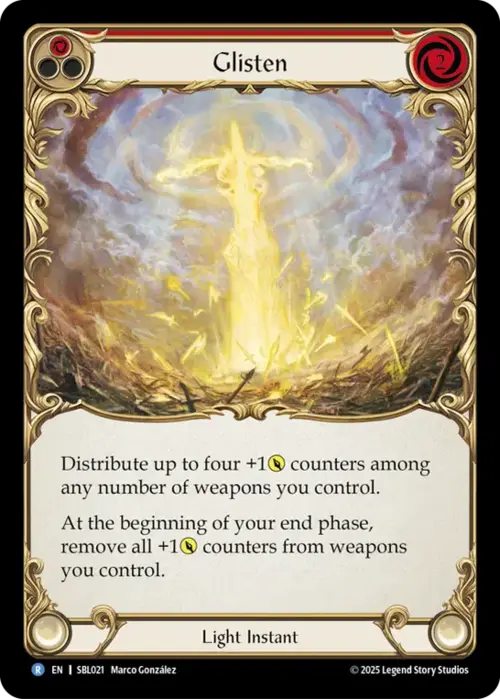 Luccica - Rosso Card Front