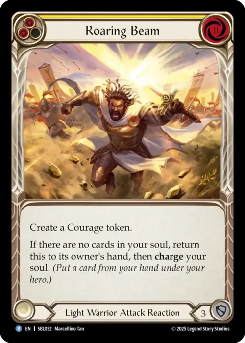 Roaring Beam Card Front