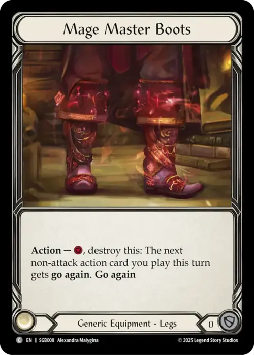 Mage Master Boots Card Front