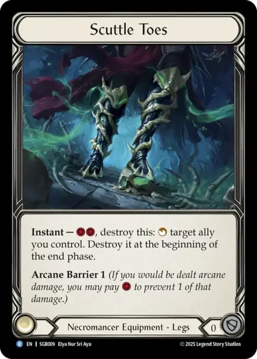 Scuttle Toes Card Front
