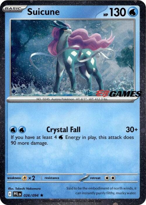 Suicune Card Front