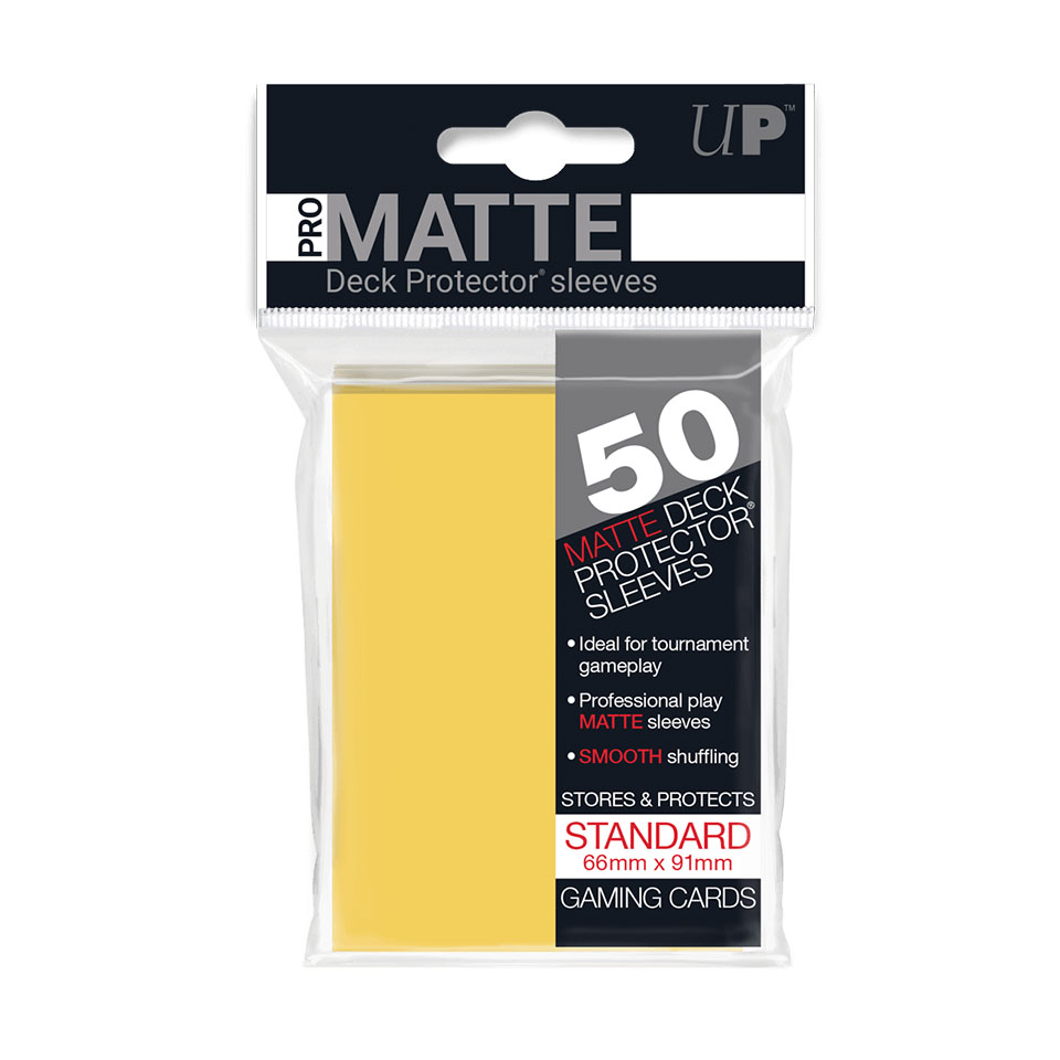 50 Ultra Pro Pro-Matte Sleeves (Yellow)