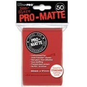 50 Ultra Pro Pro-Matte Sleeves (Red)