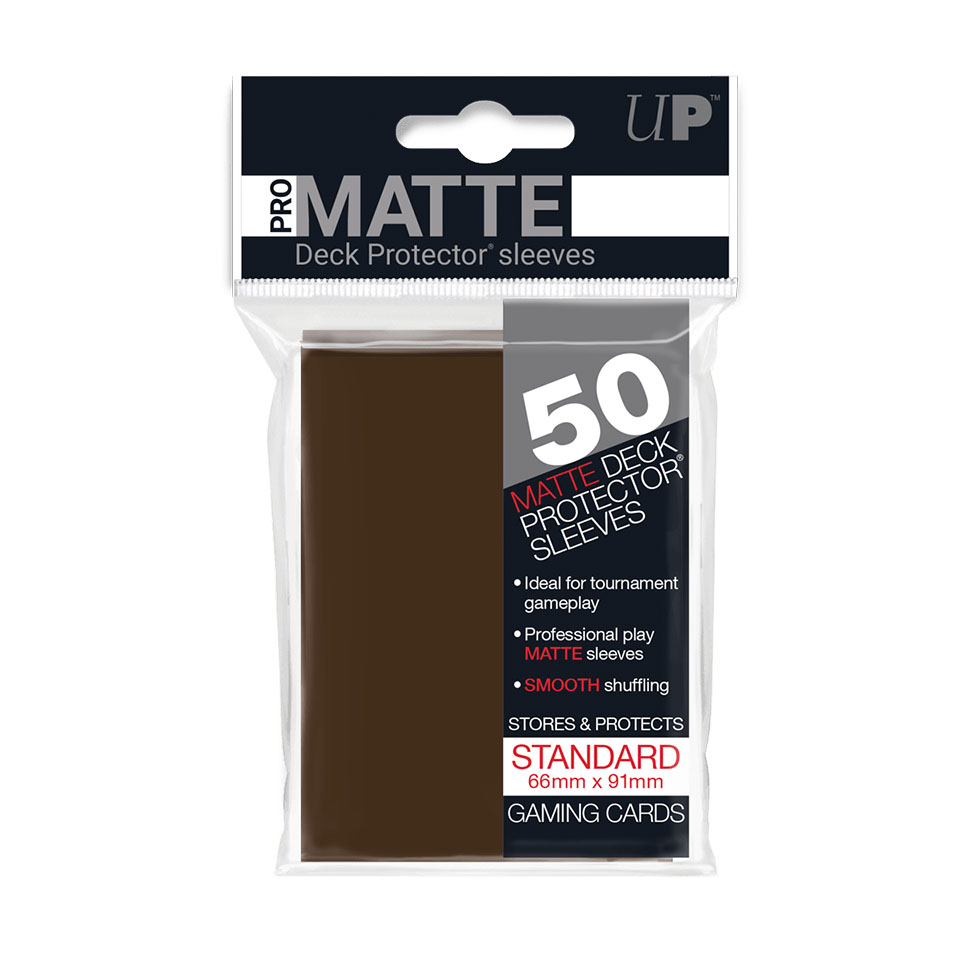 50 Ultra Pro Pro-Matte Sleeves (Brown)