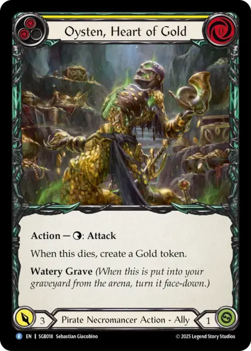 Oysten, Heart of Gold Card Front