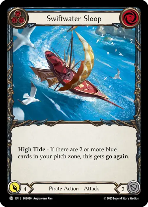 Swiftwater Sloop (Blue) Card Front
