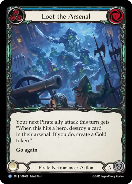 Loot the Arsenal Card Front