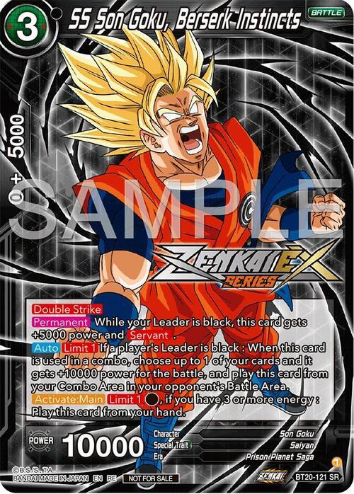 SS Son Goku, Berserk Instincts Card Front