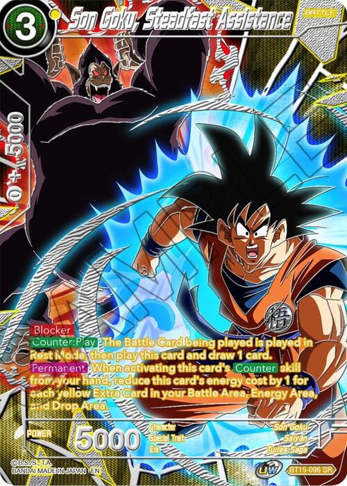 Son Goku, Steadfast Assistance Card Front