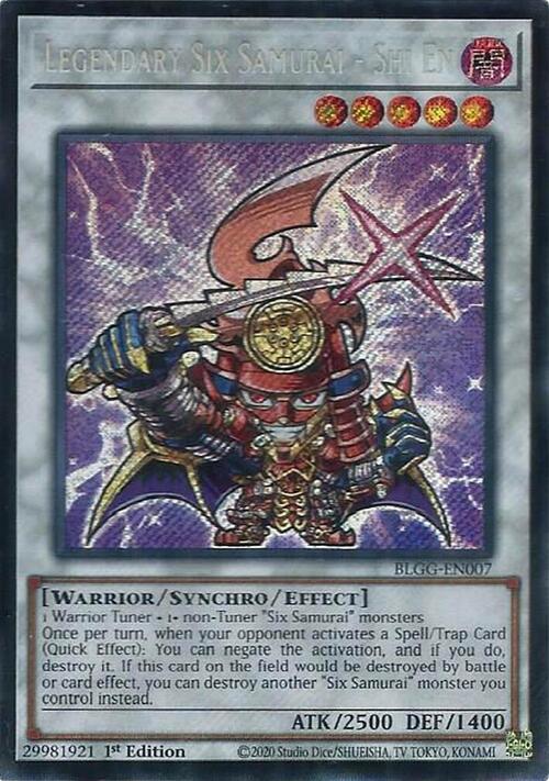 Legendary Six Samurai - Shi En Card Front