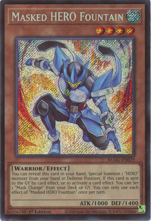 Masked HERO Fountain Card Front