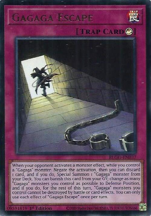 Gagaga Escape Card Front