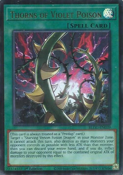 Thorns of Violet Poison Card Front