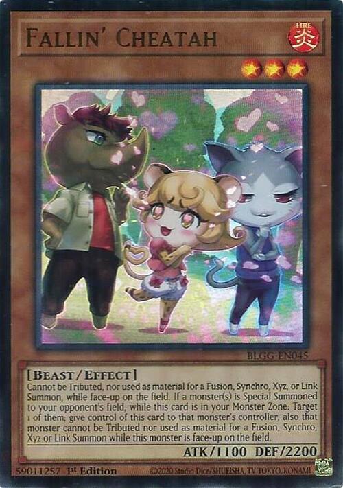 Fallin' Cheatah Card Front