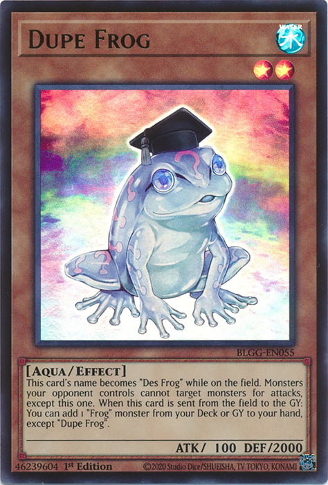 Dupe Frog Card Front