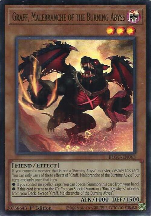 Graff, Malebranche of the Burning Abyss Card Front