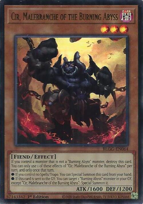 Cir, Malebranche of the Burning Abyss Card Front