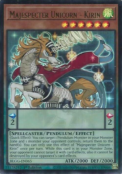 Majespecter Unicorn - Kirin Card Front