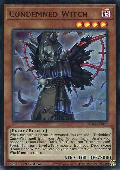 Condemned Witch Card Front