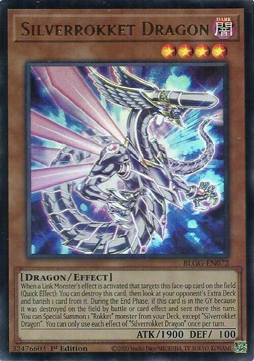 Silverrokket Dragon Card Front
