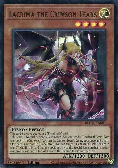 Lacrima the Crimson Tears Card Front