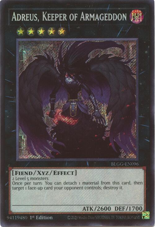 Adreus, Keeper of Armageddon Card Front