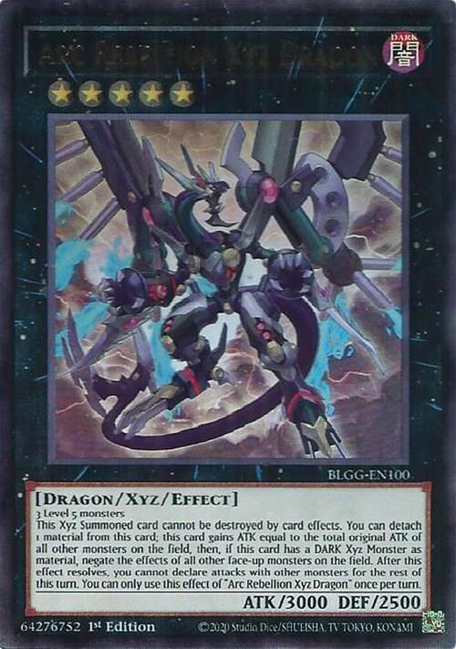 Arc Rebellion Xyz Dragon Card Front