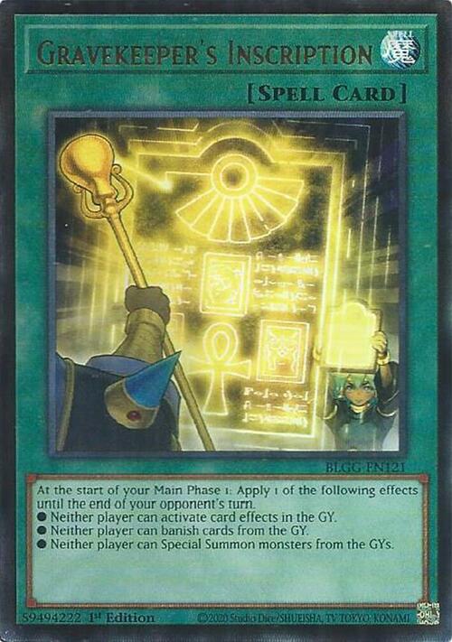 Iscrizione Custode di Tombe Card Front