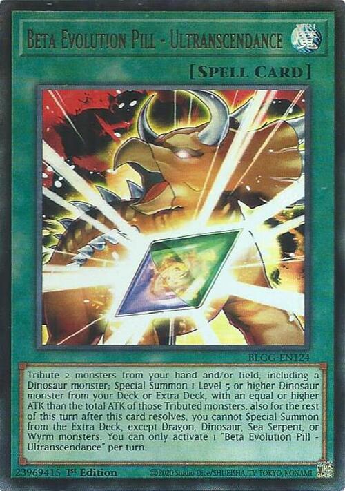 Beta Evolution Pill - Ultranscendance Card Front