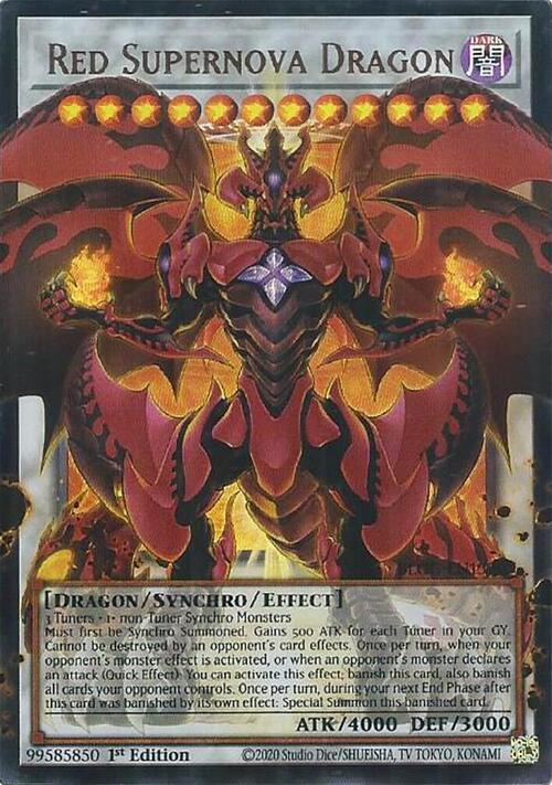 Drago Supernova Rosso Card Front