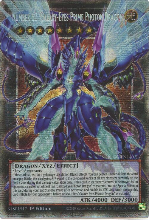 Numero 62: Drago Fotonico Primordiale Occhi Galattici Card Front