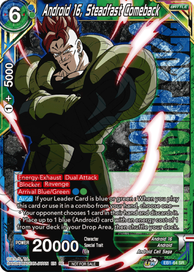 Android 16, Steadfast Comeback Card Front