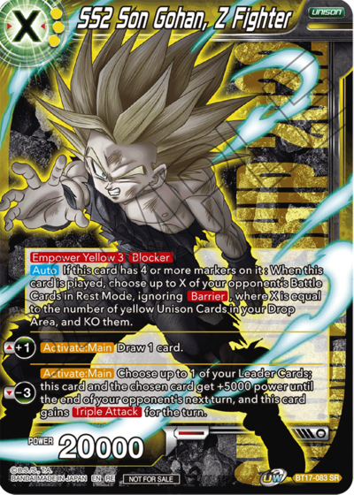 Son Gohan, Z Fighter Frente