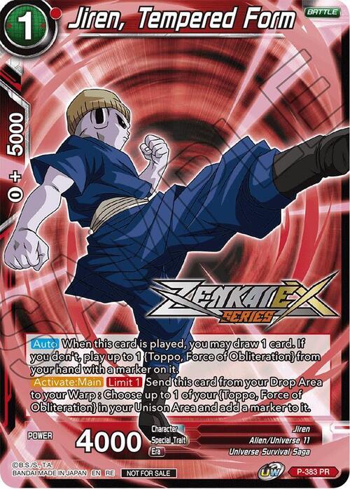 Jiren, Tempered Form Card Front