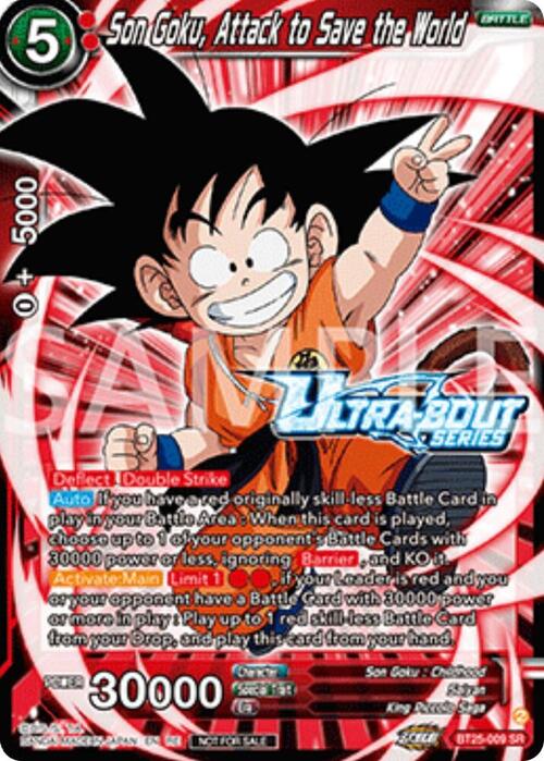 Son Goku, Attack to Save the World Card Front