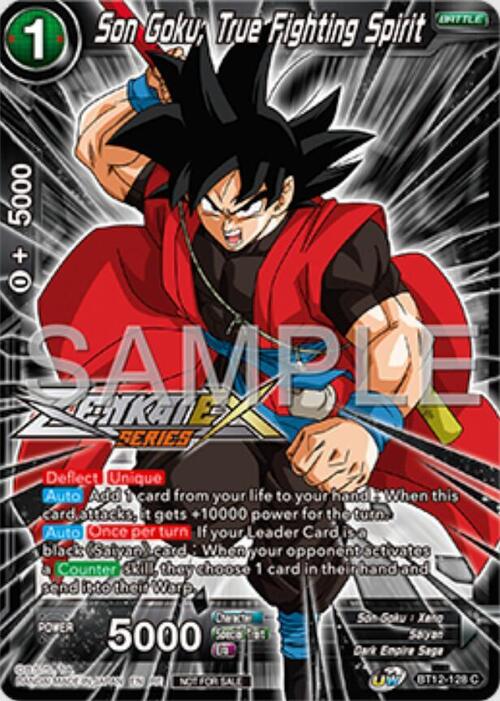 Son Goku, True Fighting Spirit Card Front