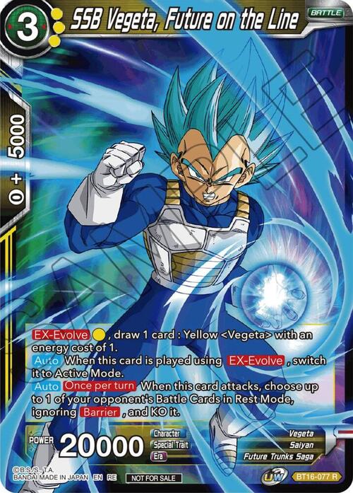 SSB Vegeta, Future on the Line Card Front