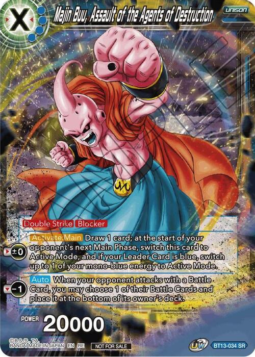 Majin Buu, Assault of the Agents of Destruction Card Front