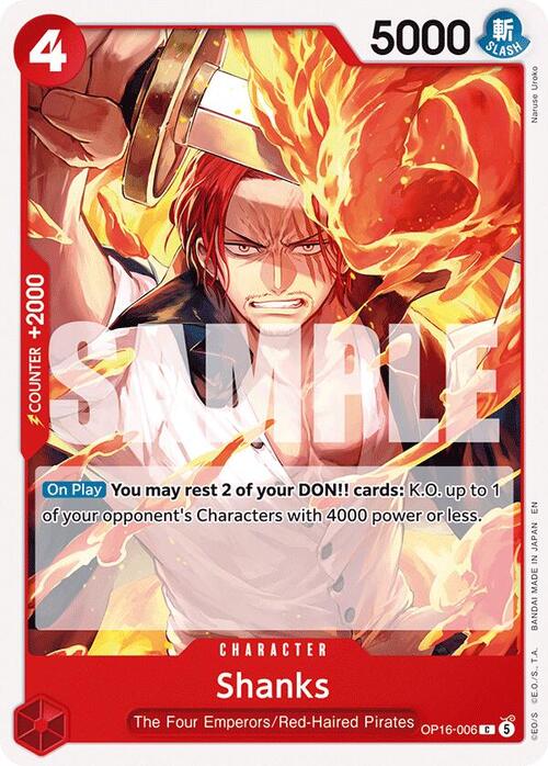 Shanks Card Front