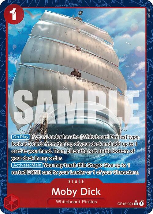 Moby Dick Card Front