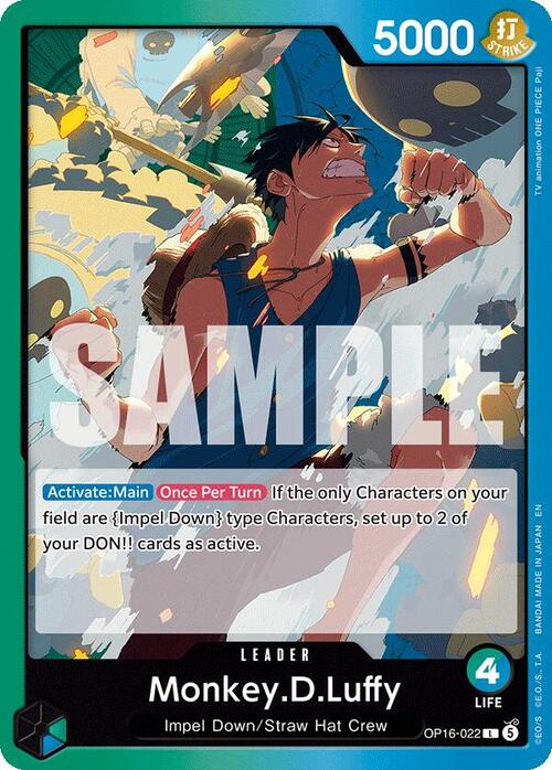 Monkey.D.Luffy Card Front