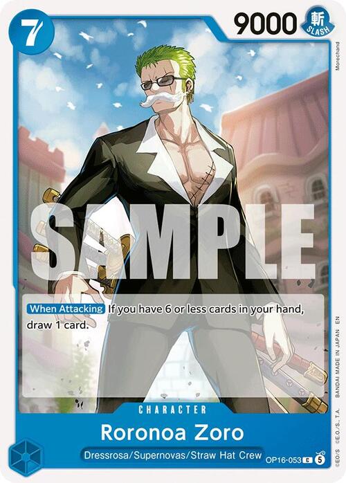 Roronoa Zoro Card Front