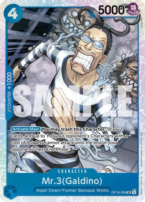 Mr.3(Galdino) Card Front